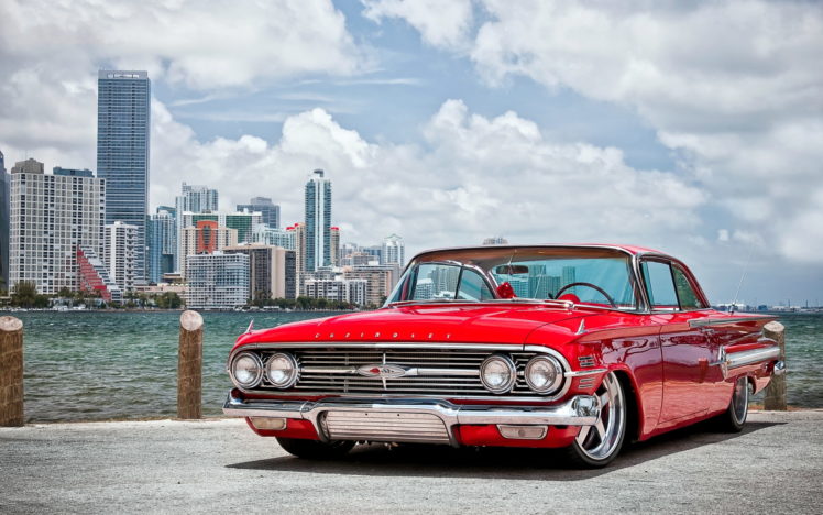 chevrolet, 1960, Chevyred, Tuning, Low, Retro, Hot, Rod HD Wallpaper Desktop Background