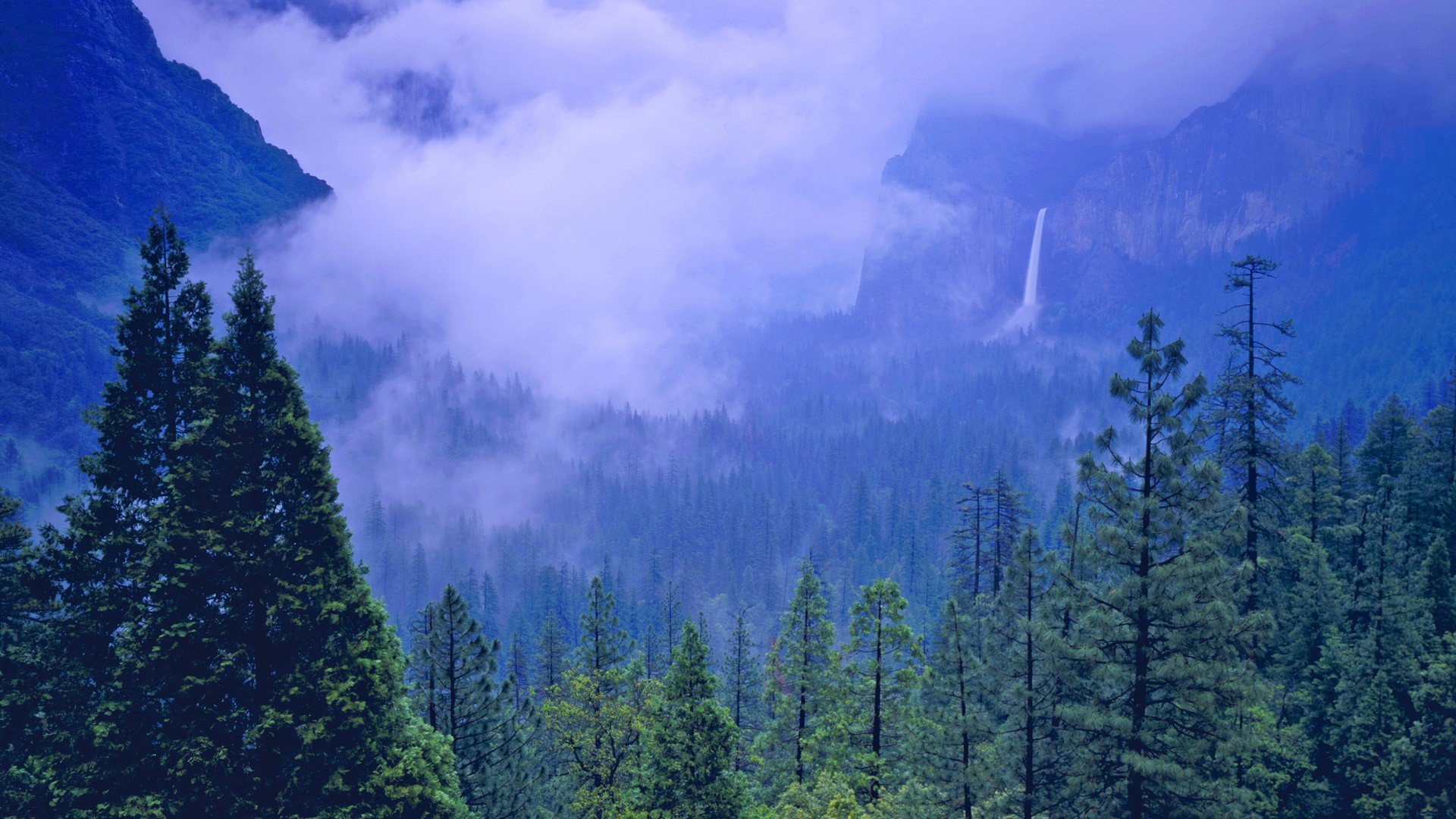 storm, Valleys, Spring, California, Yosemite, National, Park Wallpaper