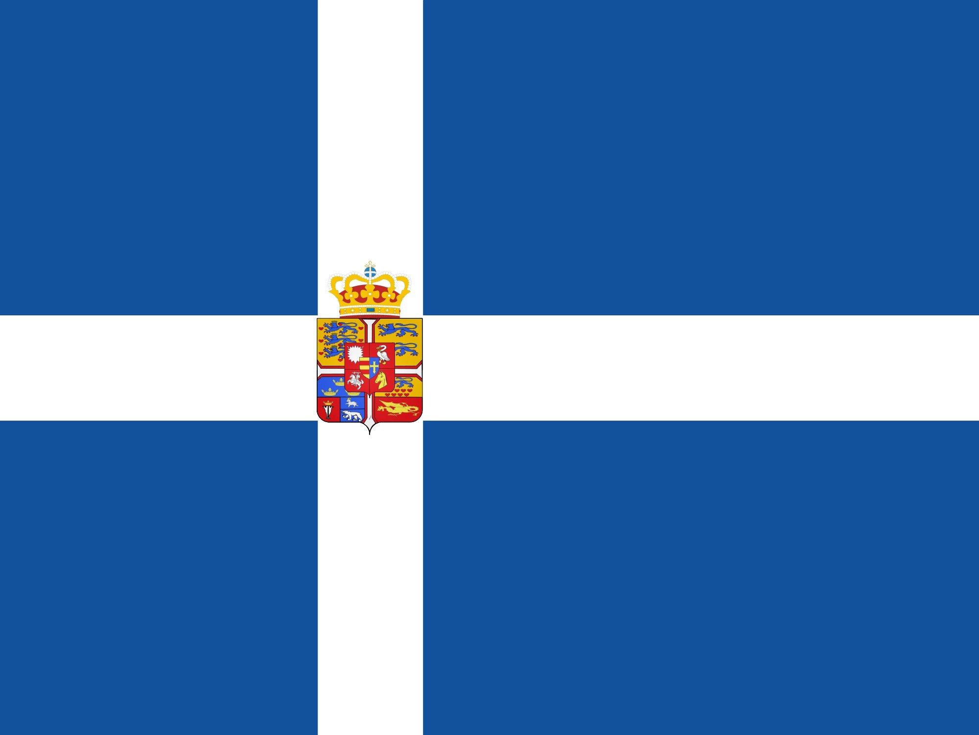 2000px greek, Royal, Flag, 1863, Svg Wallpaper