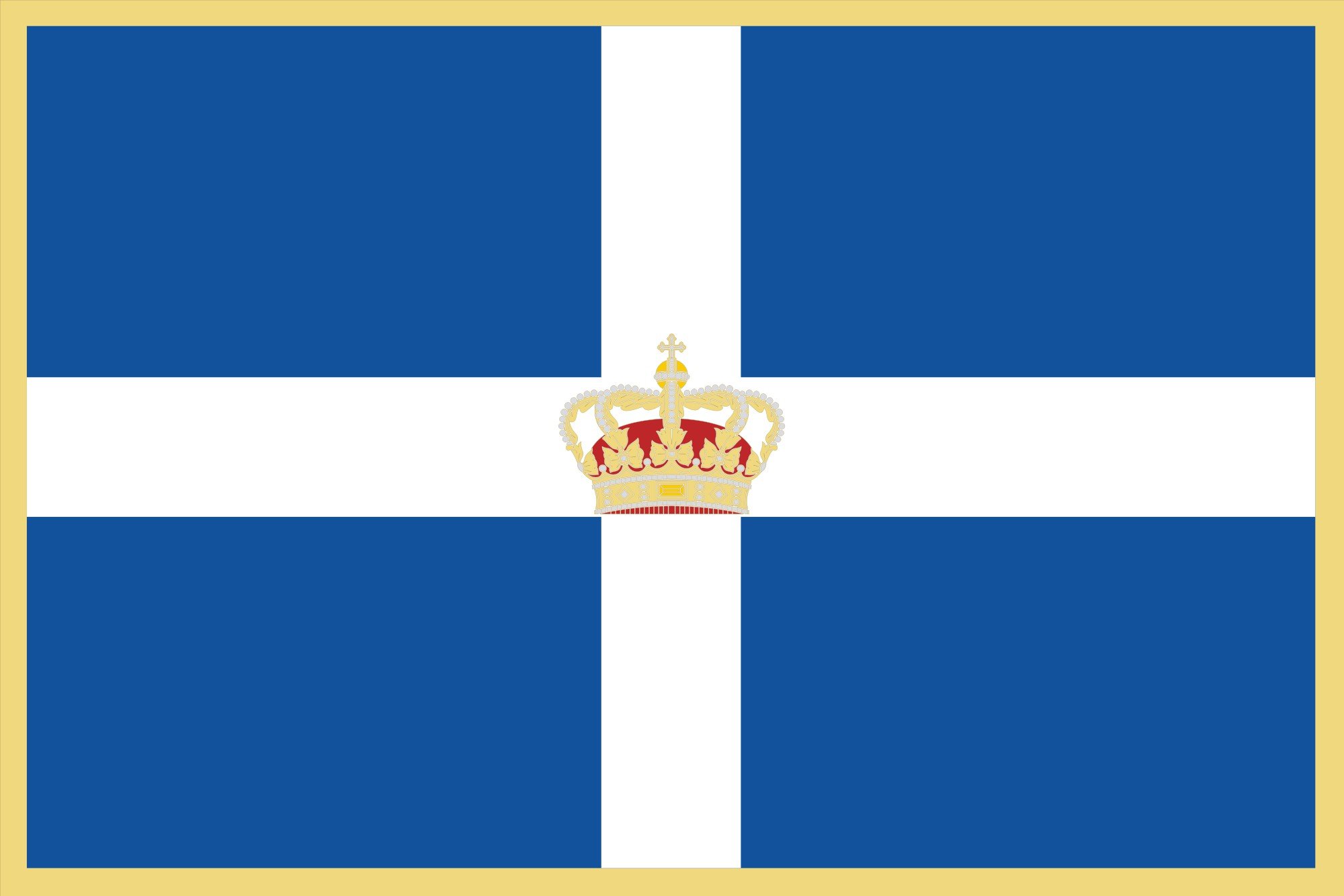 2000px hellenic, Royal, Flag, 1935, Svg Wallpaper