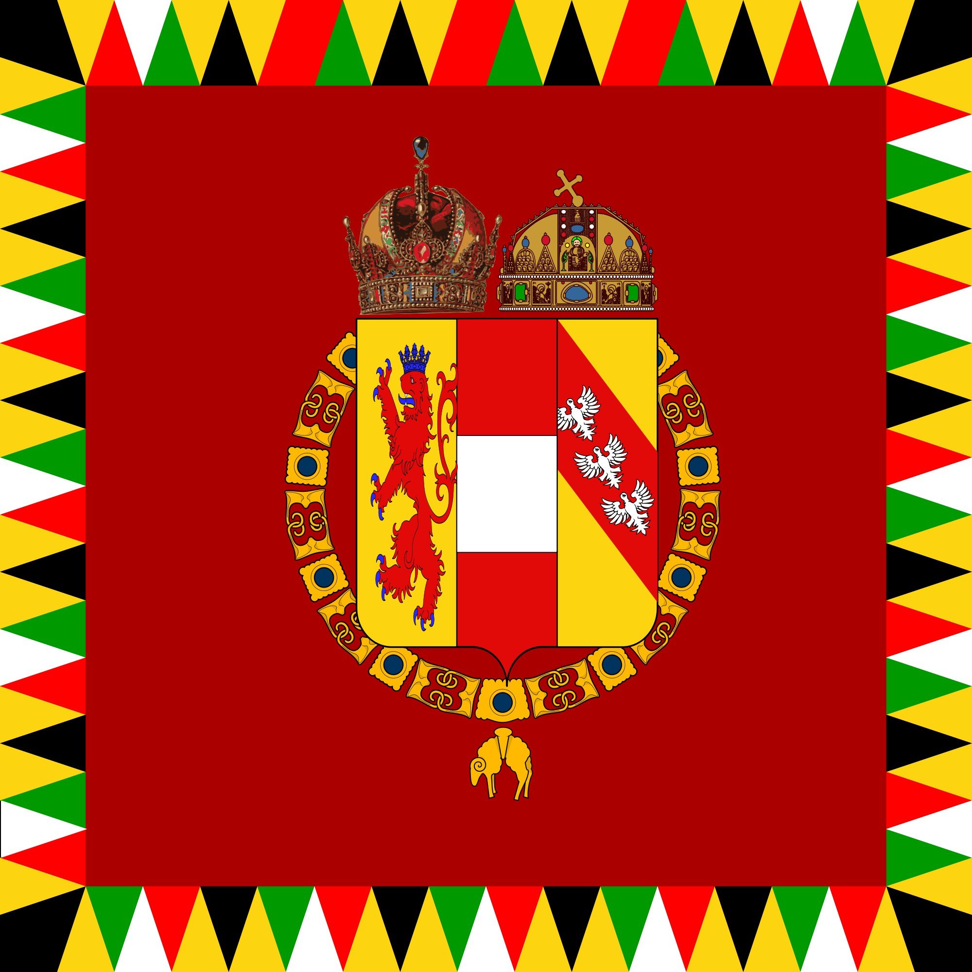 2000px imperial, Standard, Of, Austria hungary,  1915 1918 , Svg Wallpaper