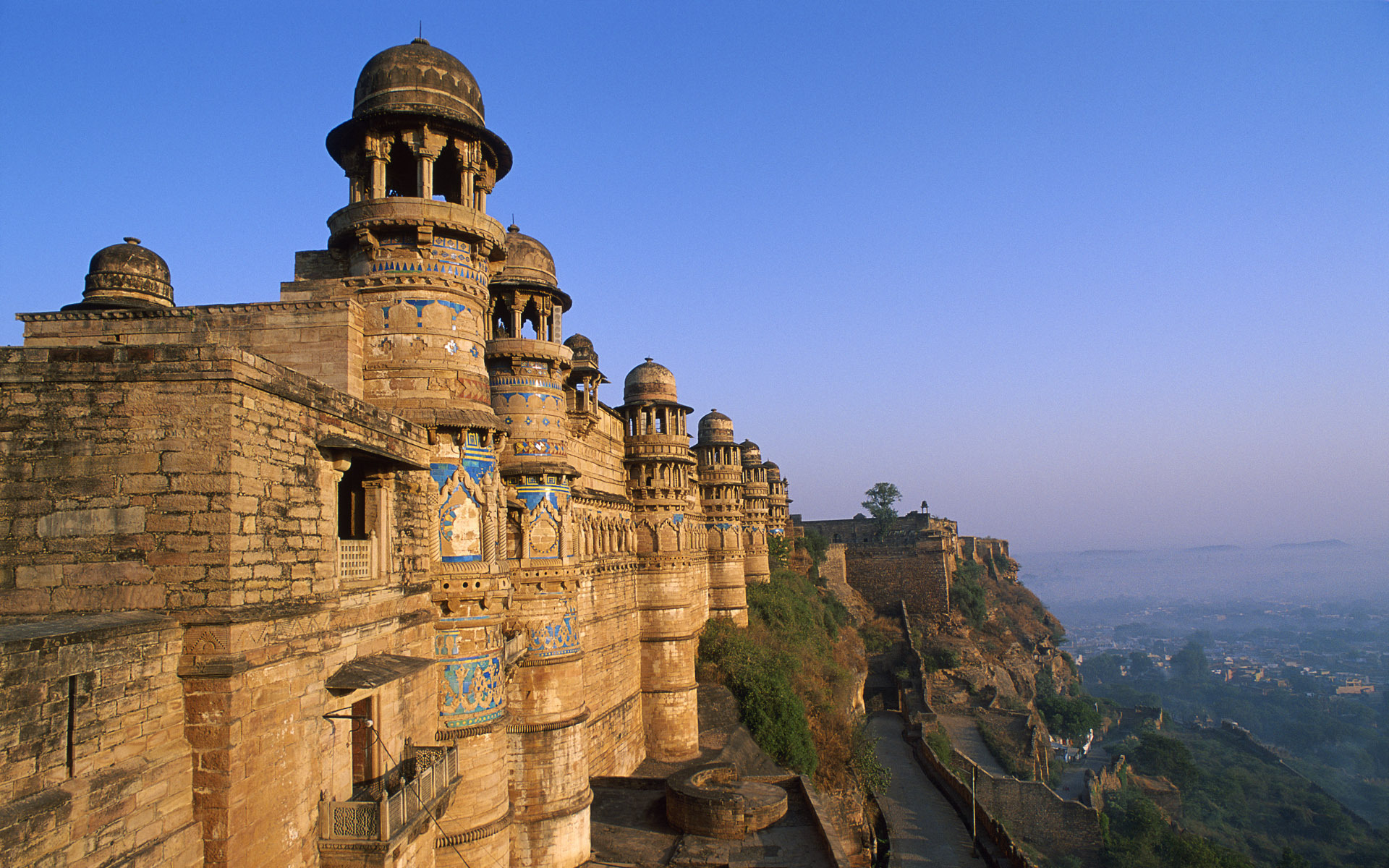 castle, India, Temple, Cathedral, Buildings, Scenic, Mountains, Sky Wallpaper