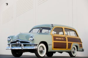 1950, Ford, Custom, Deluxe, Country, Squire, Retro, Woody, Stationwagon, Fe