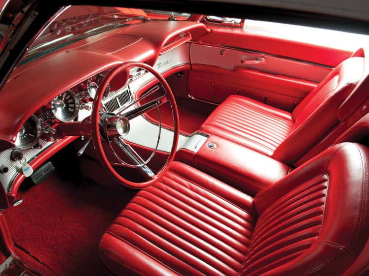 1962, Ford, Thunderbird, Sports, Roadster, Classic, 76b, Convertible, Luxury, Interior HD Wallpaper Desktop Background