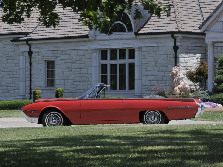 1962, Ford, Thunderbird, Sports, Roadster, Classic, 76b, Convertible, Luxury, Hk HD Wallpaper Desktop Background