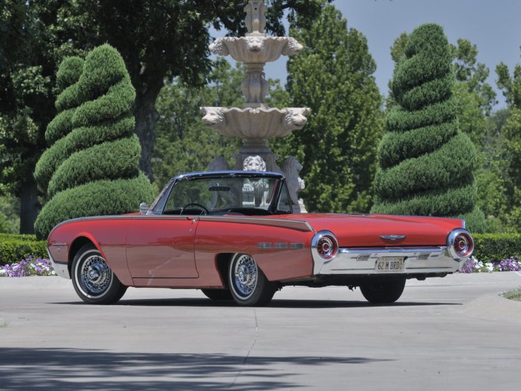 1962, Ford, Thunderbird, Sports, Roadster, Classic, 76b, Convertible, Luxury HD Wallpaper Desktop Background