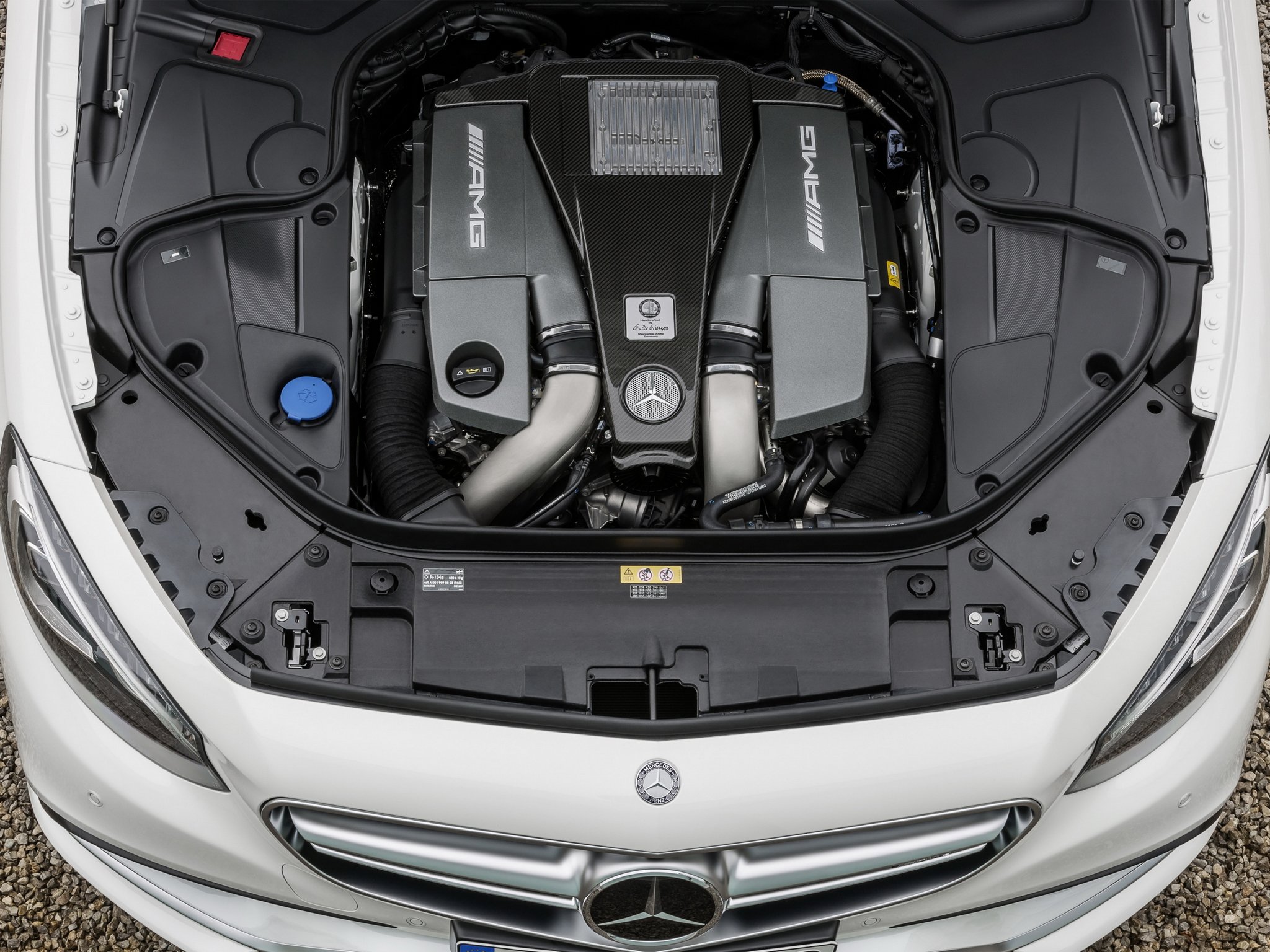 2014, Mercedes, Benz, S63, Amg, Coupe,  c217 , Engine Wallpaper