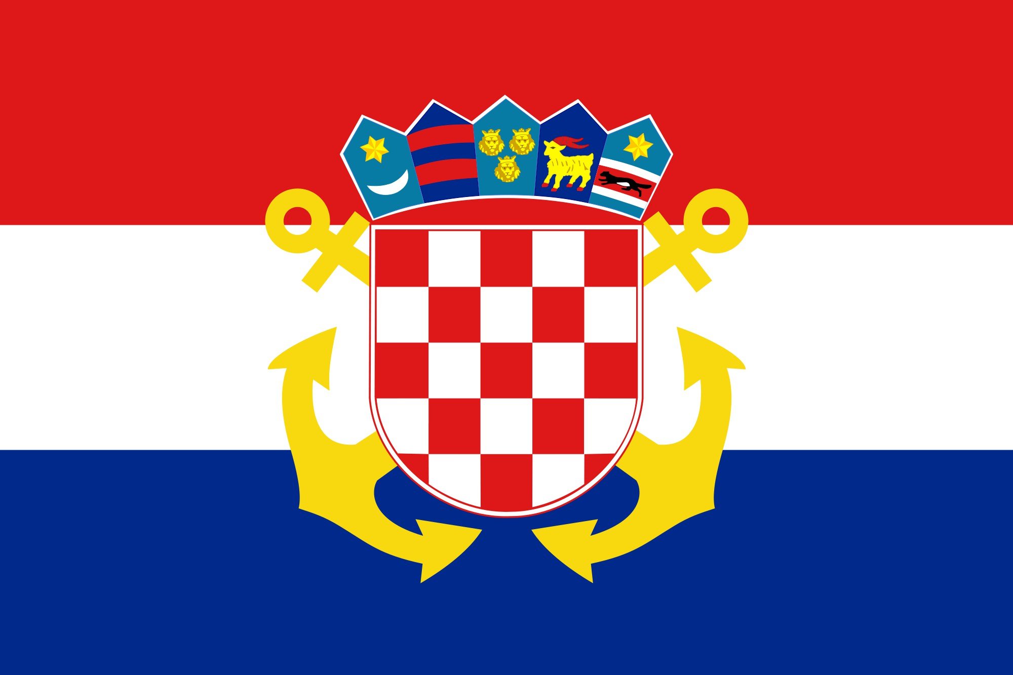 2000px naval, Ensign, Of, Croatia, Svg Wallpaper