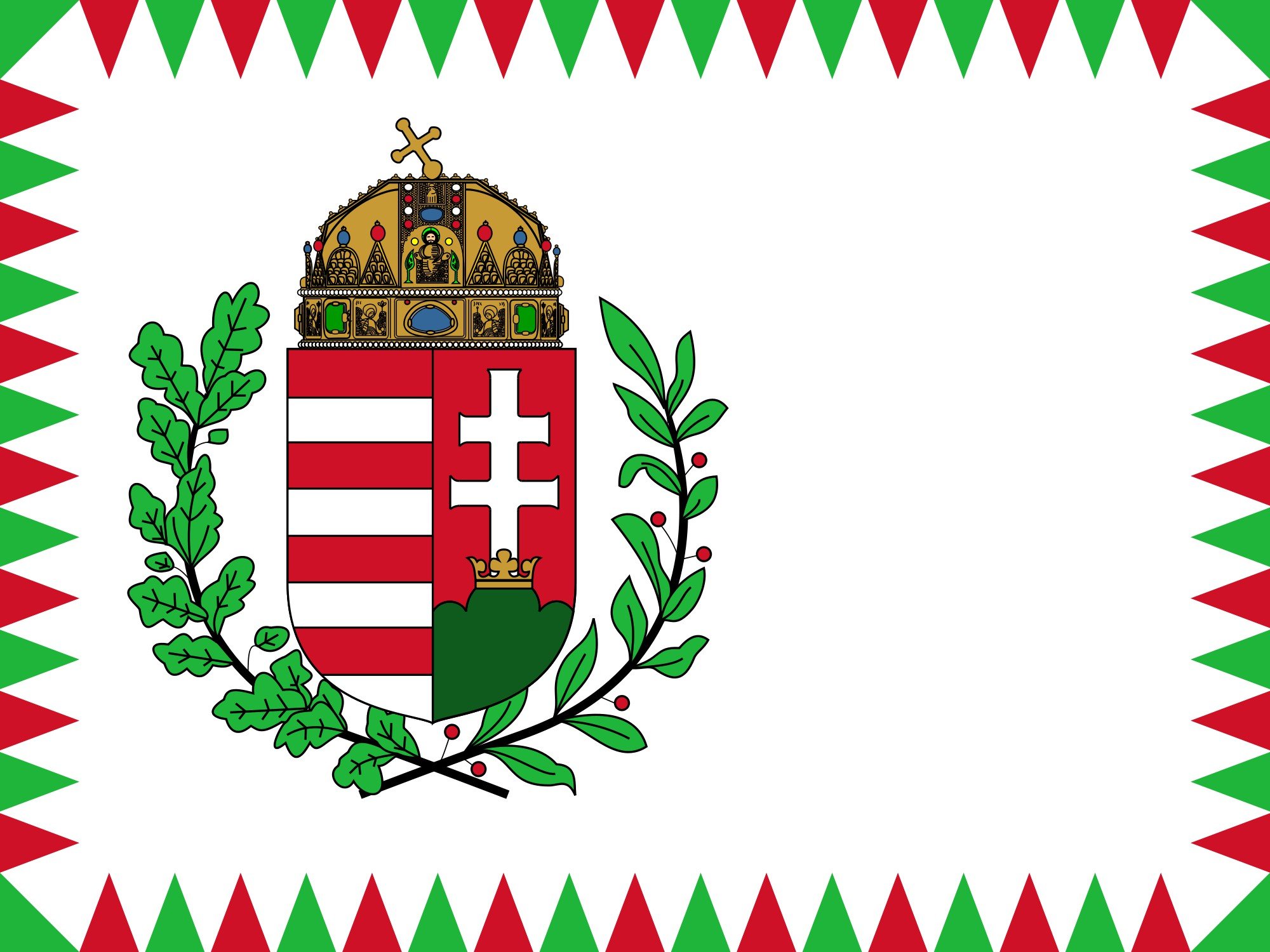 2000px naval, Ensign, Of, Hungary, Svg Wallpaper