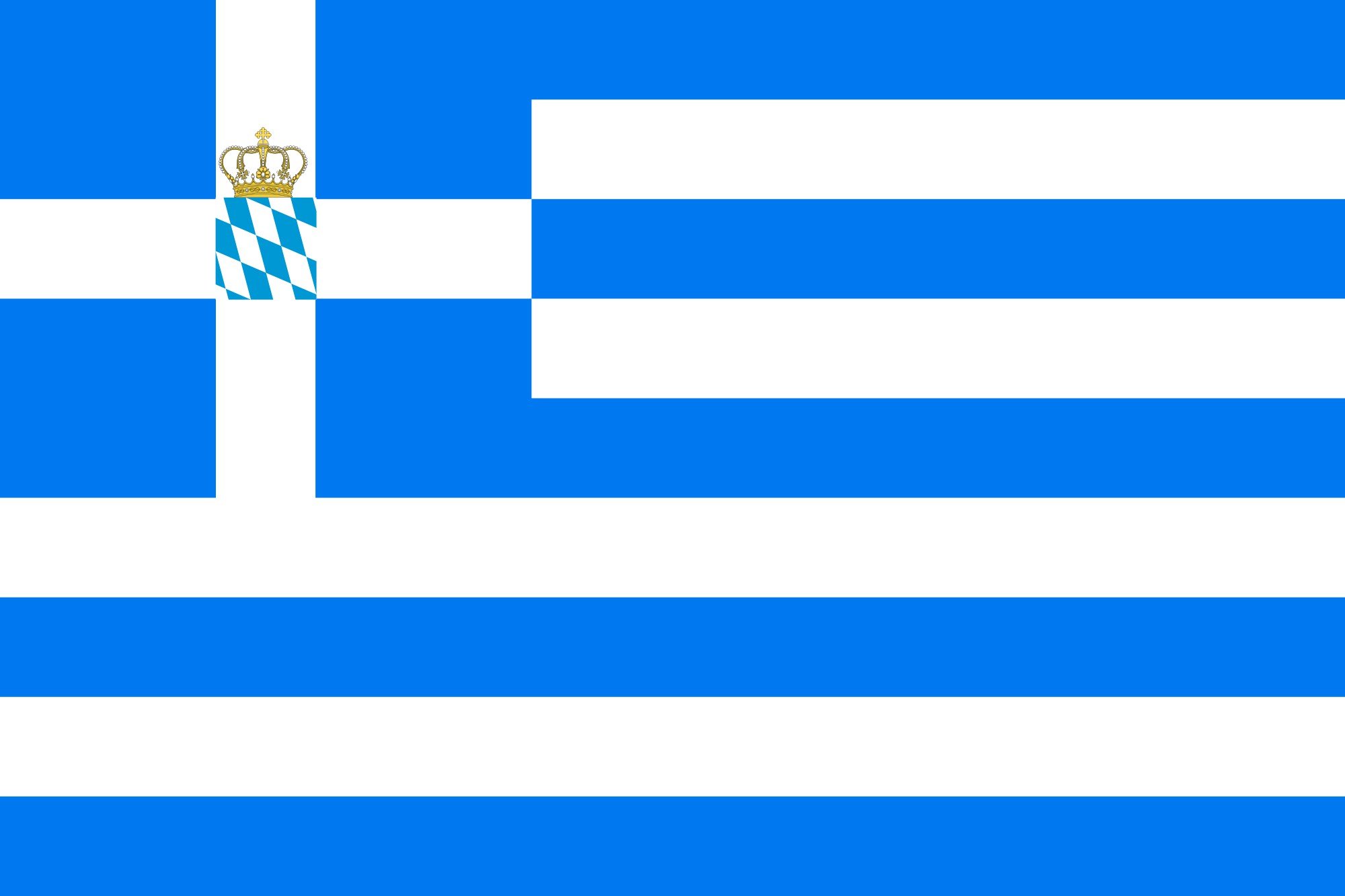 2000px naval, Ensign, Of, The, Kingdom, Of, Greece,  1833 , Svg Wallpaper
