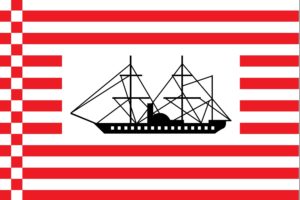 2000px ocean, Steam, Navigation, Company, Flag,  , 1847, Svg