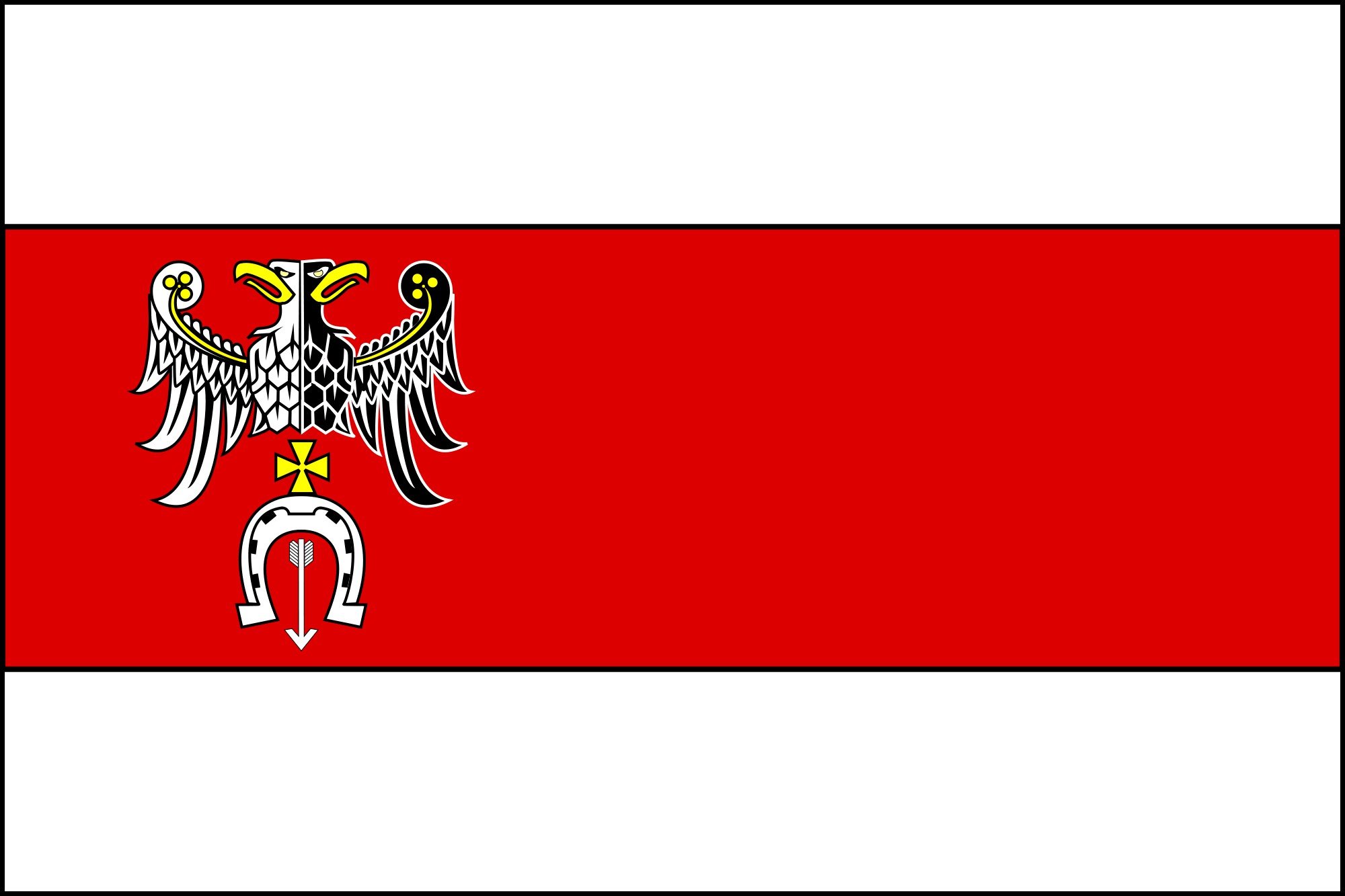 2000px pol, Powiat, Brzeziaiski, Flag, Svg Wallpaper