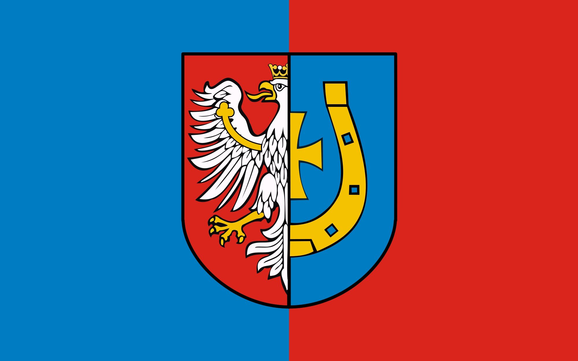 2000px pol, Powiat, Myszkowski, Flag, Svg Wallpaper