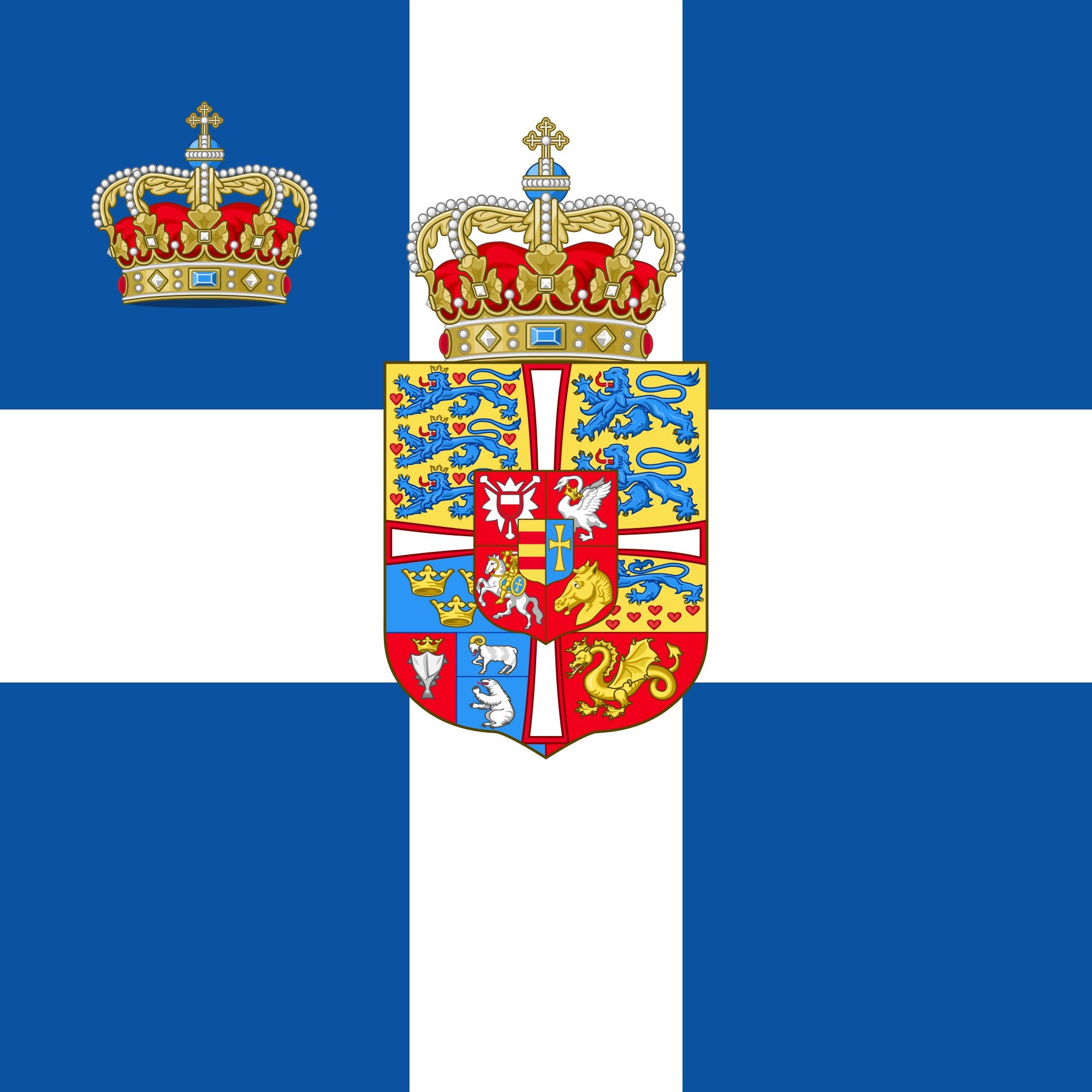 2000px standard, Of, The, Crown, Prince, Of, Greece,  1936 1967 , Svg Wallpaper