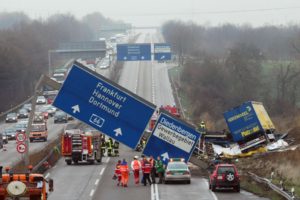 accident, Germany, Frankfurt, Cars, Trucks, Roads