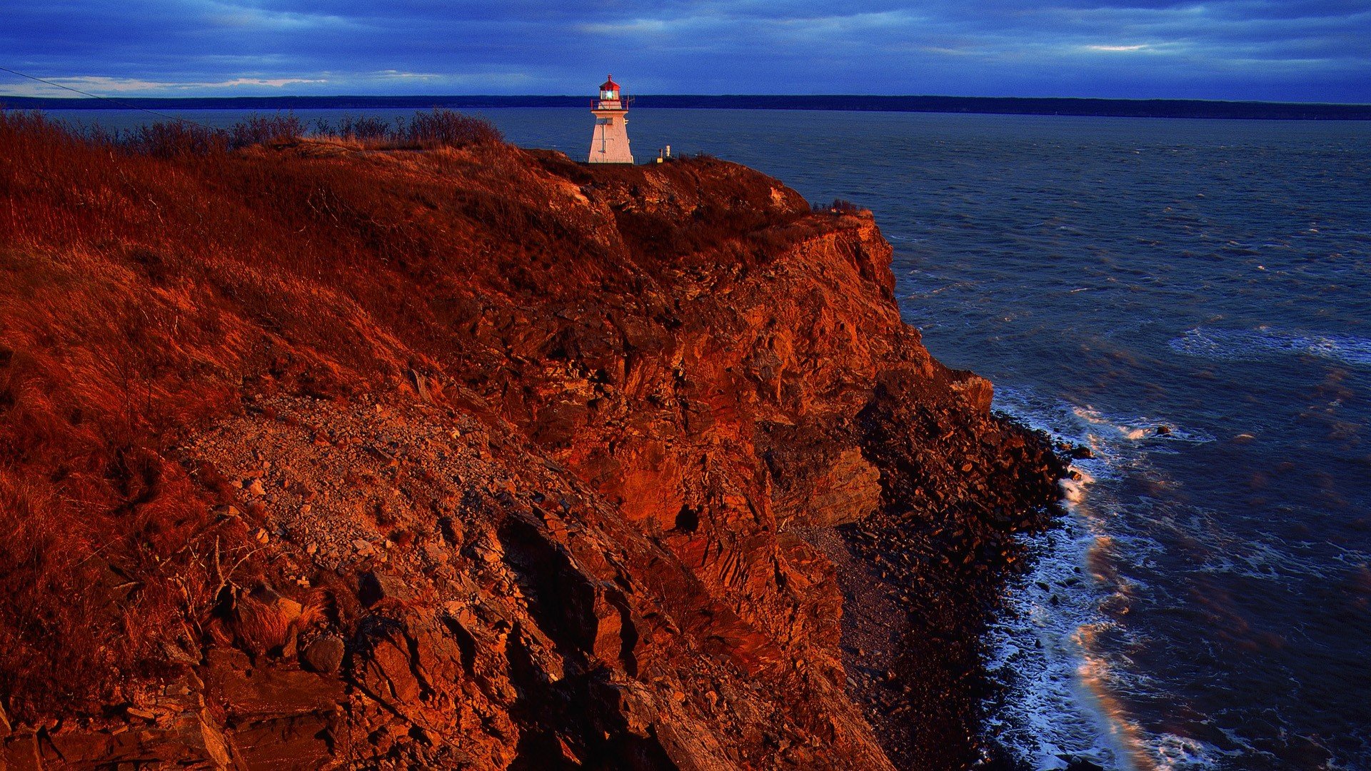 canada, Lighthouses, Capes, Bay Wallpaper