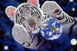 tigers, William, Schimmel, Art, Sci, Fi, Earth, Space, Planets, Stars