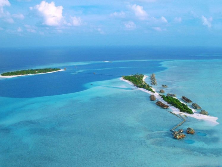 ocean, Maldives HD Wallpaper Desktop Background