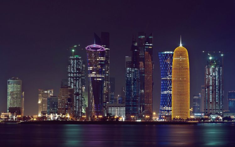 doha, Persian, Gulf, Qatar, Buildings, Skyscrapers HD Wallpaper Desktop Background