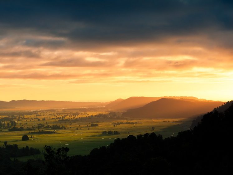 sunrise, Mountains, Landscapes, Nature HD Wallpaper Desktop Background