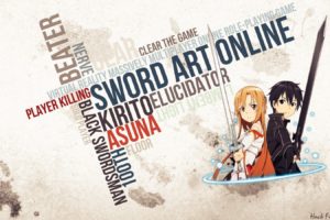 sword, Art, Online, Yuuki, Asuna, Kirigaya, Kazuto