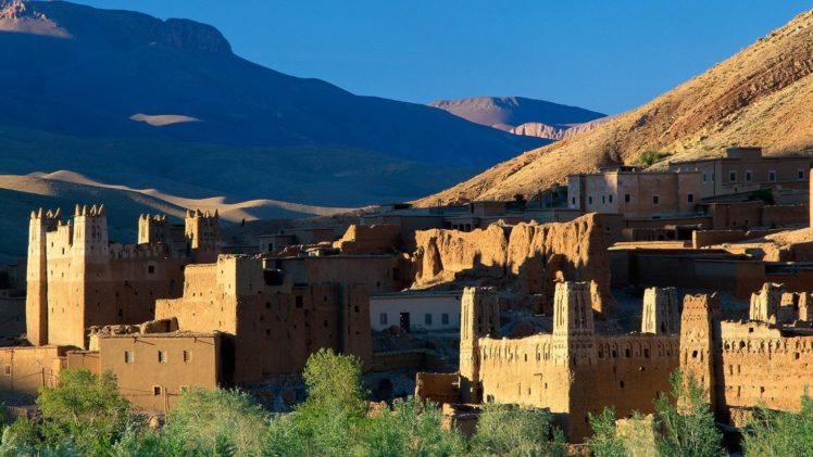 mountains, Ruins, Atlas, Morocco HD Wallpaper Desktop Background