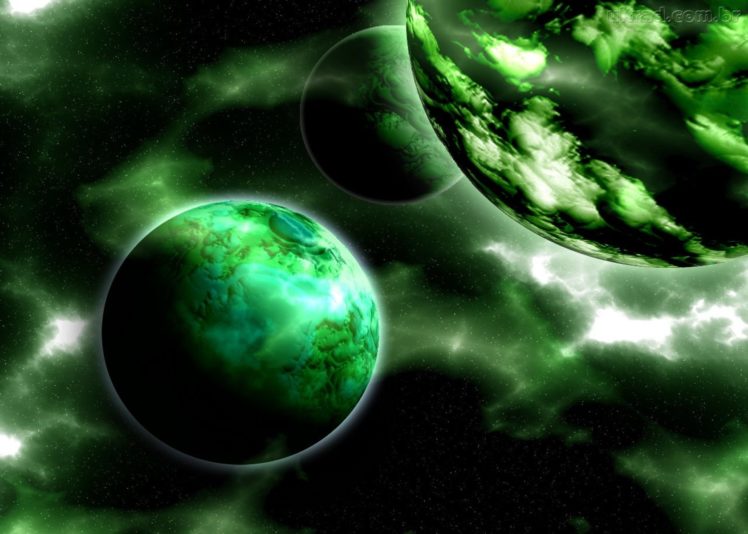planet, Green, Space HD Wallpaper Desktop Background
