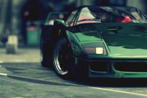 green, Ferrari, F40