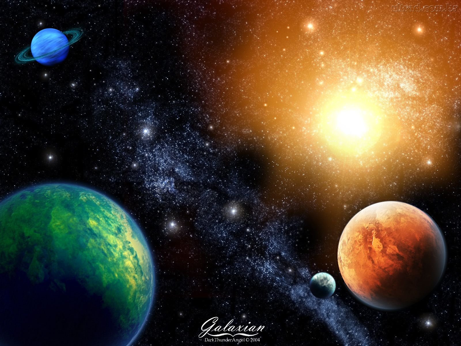 space, Planet, Su Wallpaper