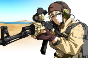guns, Anime, Girls, Original, Characters