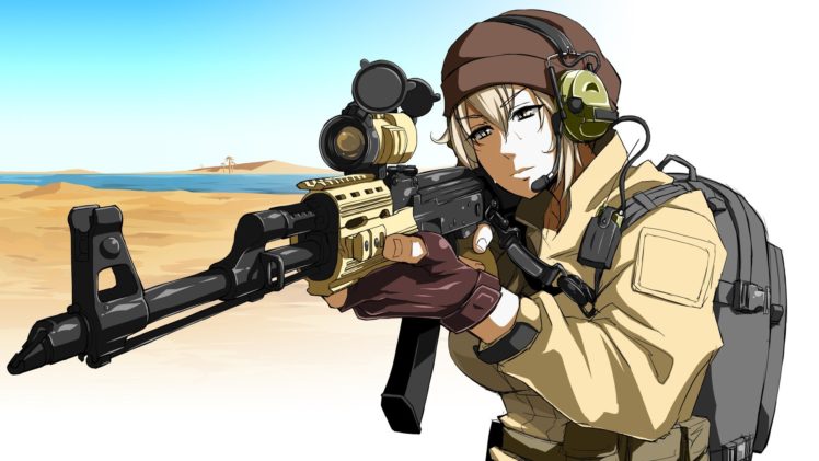 guns, Anime, Girls, Original, Characters HD Wallpaper Desktop Background