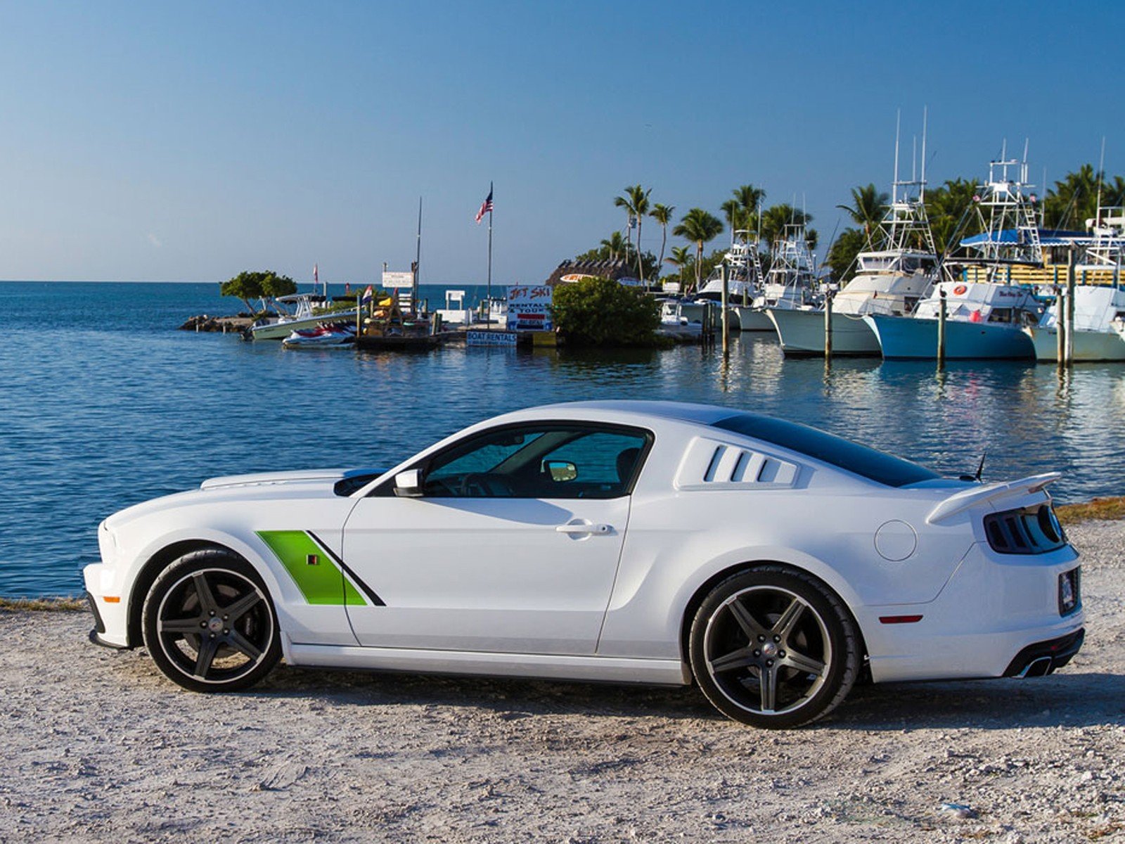 white, Cars, Ford, Ford, Mustang, Roush, Stage Wallpaper