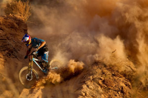 mountain, Bike, Bicycle, Dust, Dirt, Red, Bull, Racing, Track