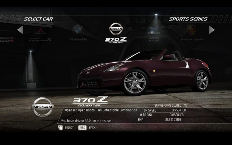 video, Games, Cars, Nissan, 370z, Roadster, Need, For, Speed, Hot, Pursuit, Pc, Games HD Wallpaper Desktop Background