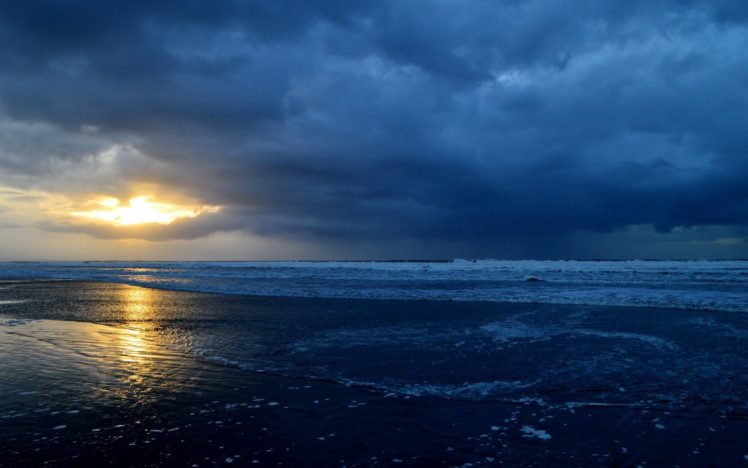 ocean, Landscapes, Nature, Sun, Waves, Sea HD Wallpaper Desktop Background