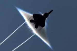 aircraft, Military, F 22, Raptor, Contrails, Sound, Barrier