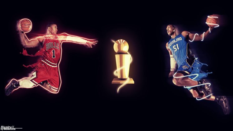versus, Nba, Basketball, Chicago, Bulls, Orlando, Magic HD Wallpaper Desktop Background