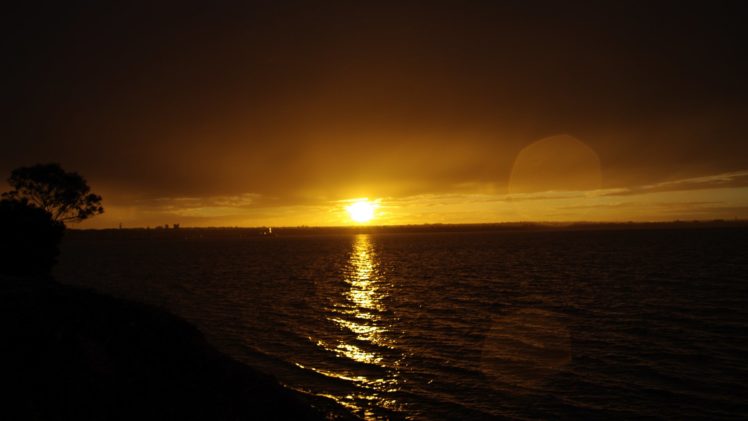 sunset, Sun, Sea HD Wallpaper Desktop Background