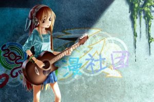 heterochromia, Guitars, Anime, Anime, Girls, Original, Characters