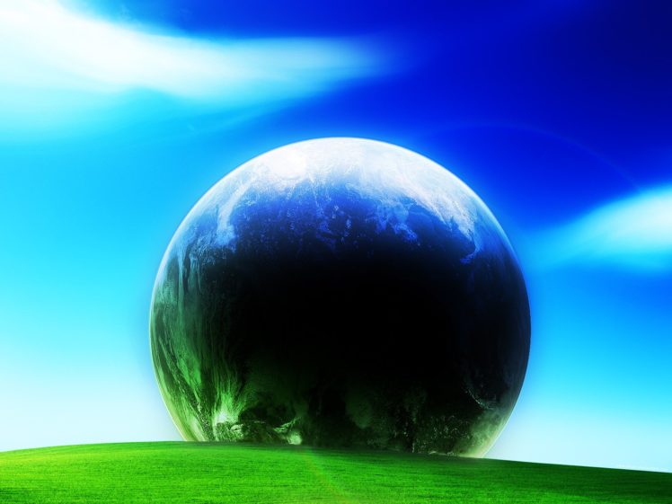 abstract, Dark, Earth, Digital, Art, Globe HD Wallpaper Desktop Background