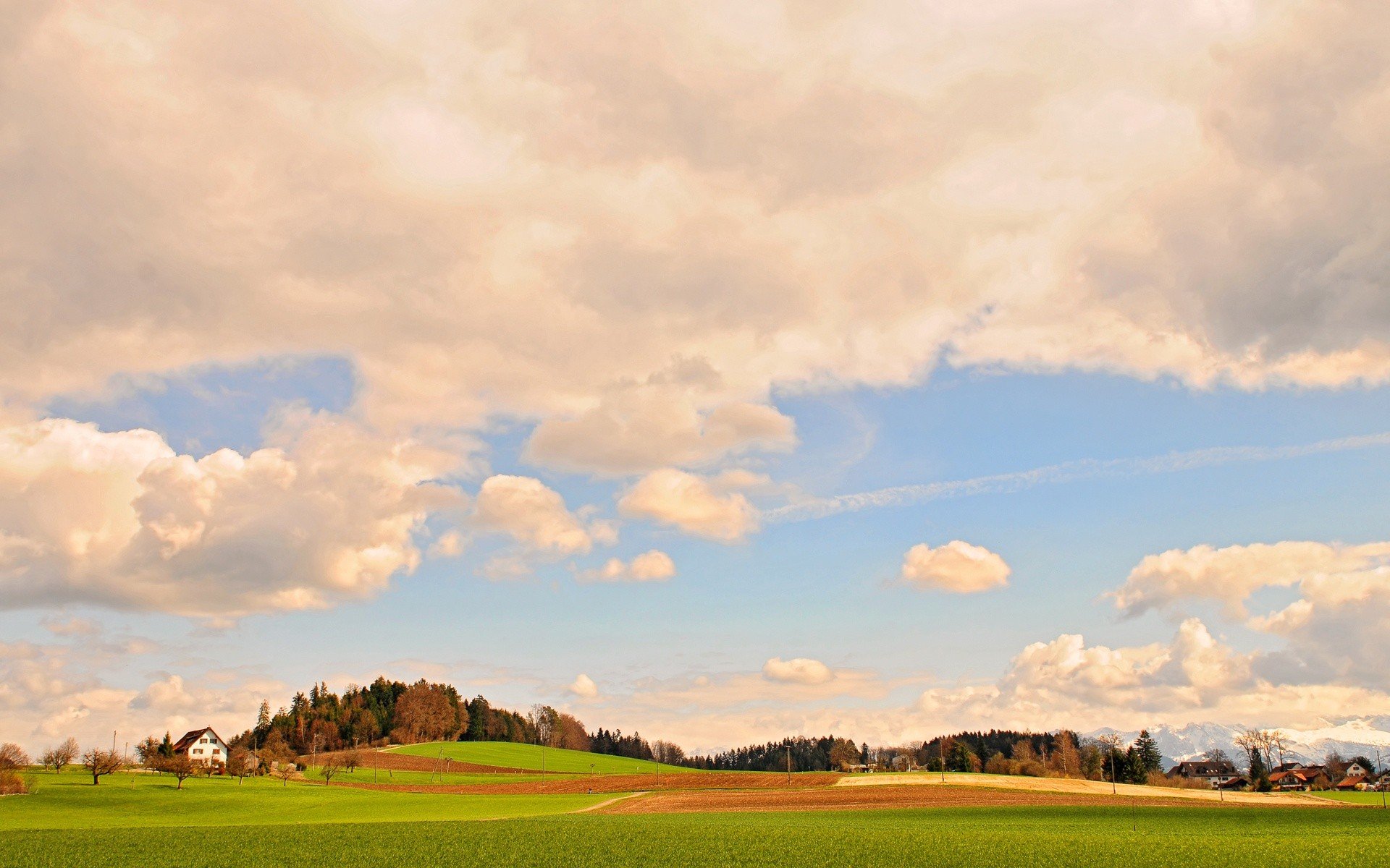 fields, Skyscapes Wallpaper