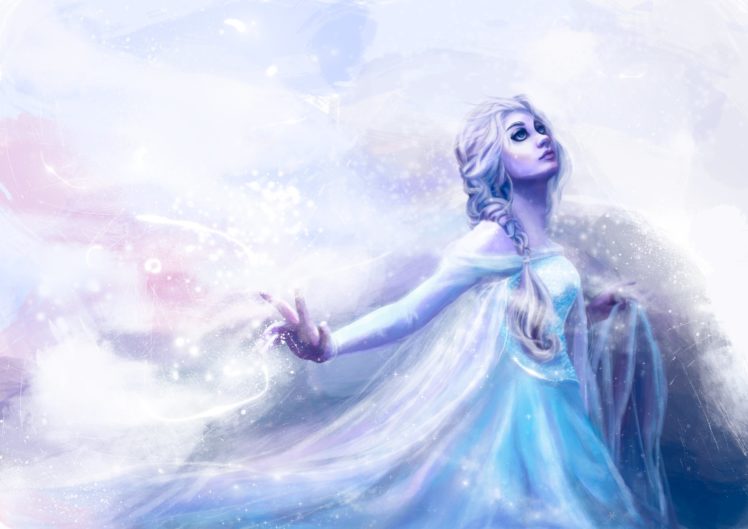 disney, Frozen, Snow, Queen, Elsa, Fantasy, Girl, Artwork, Mood HD Wallpaper Desktop Background