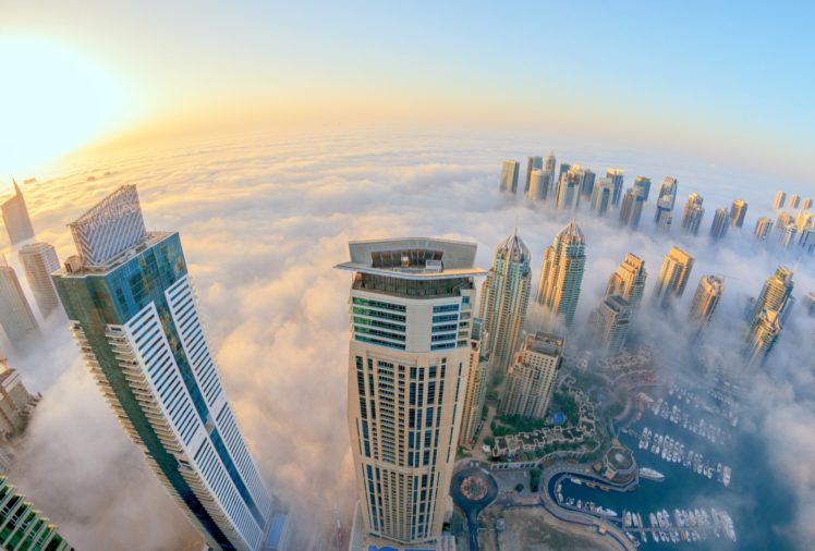 dubai, City, View, Skyscrapers, Fog Wallpapers HD / Desktop and Mobile  Backgrounds