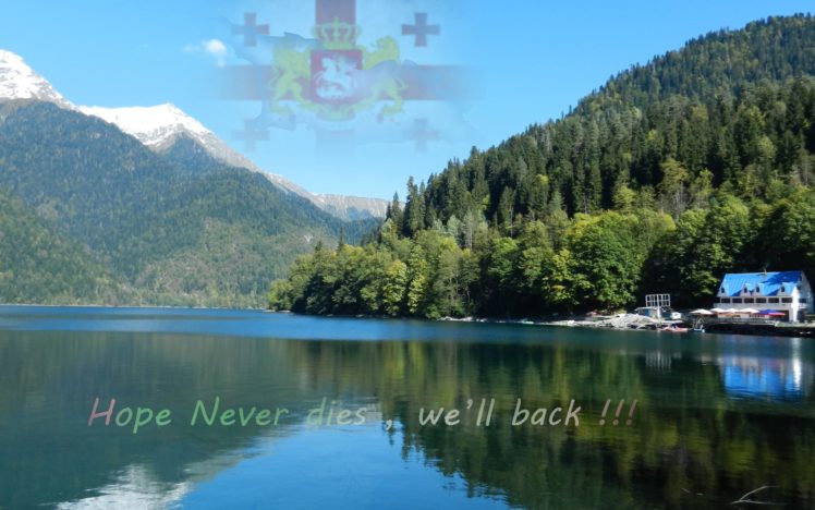 georgia, Lake, Poster, Reflection, Political, Forest HD Wallpaper Desktop Background