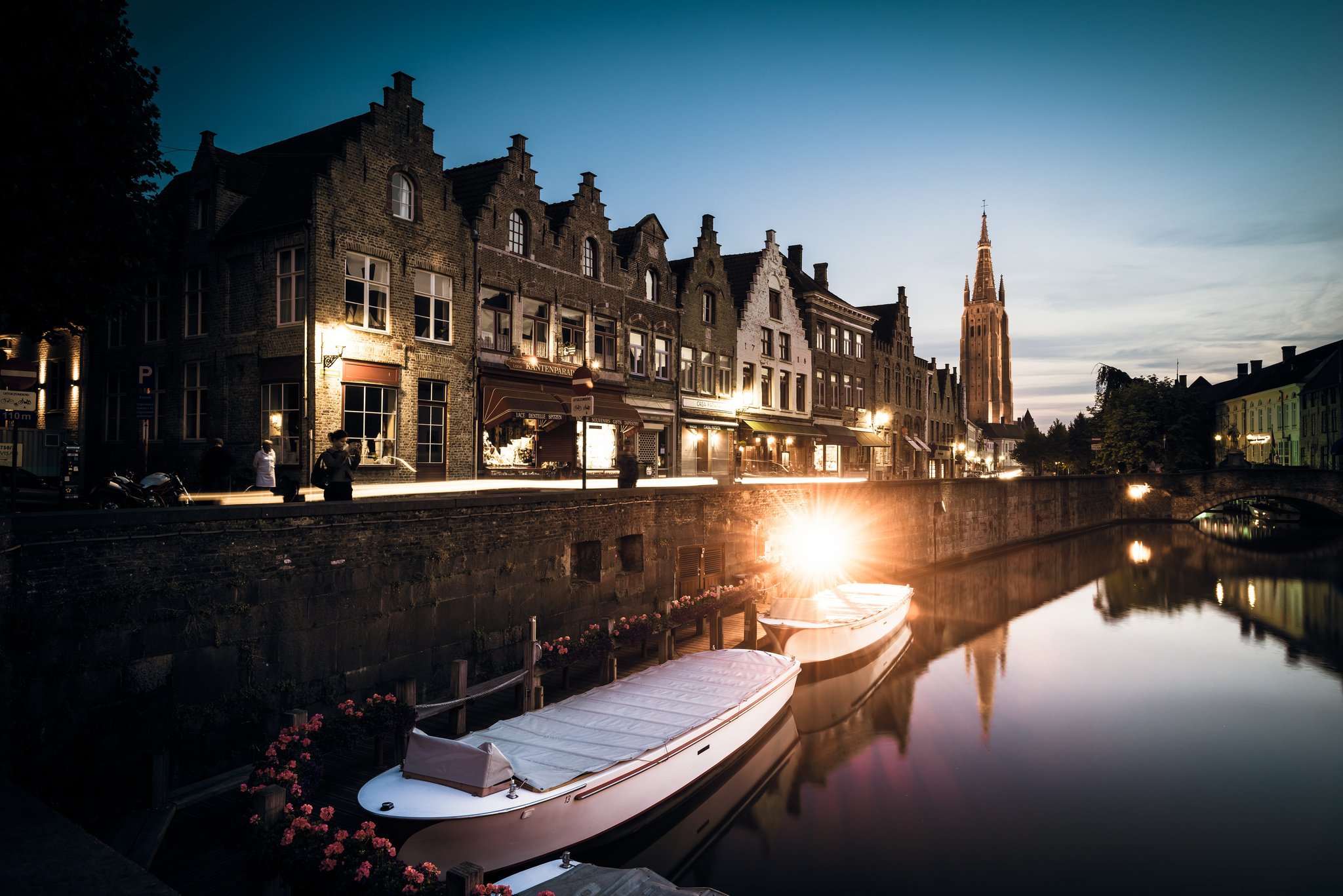 belgium, Bruges, West, Flanders, Reflection Wallpaper