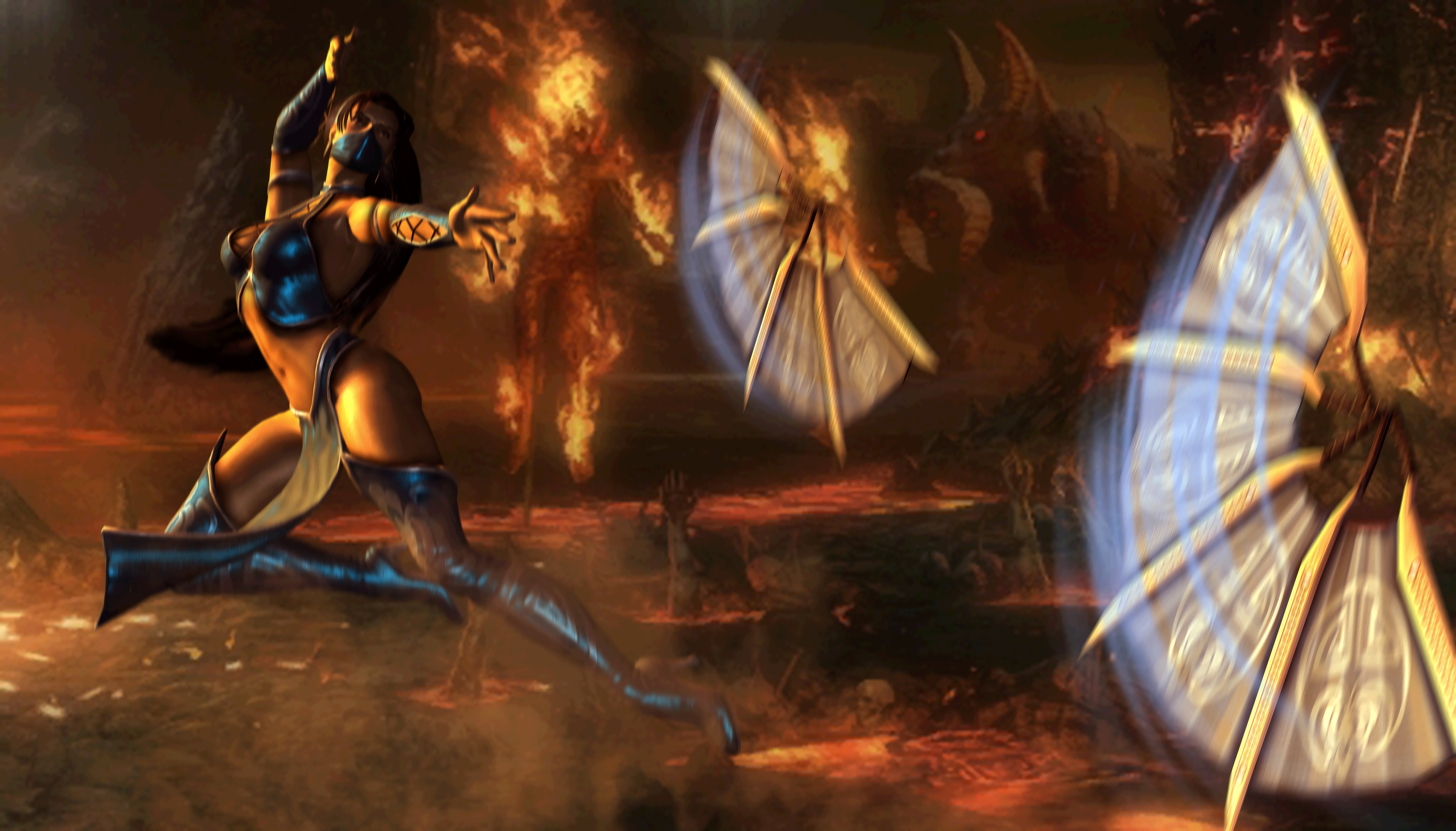 mortal, Kombat, Skarlet, Games, Girls, Fantasy, Warrior, Weapon Wallpaper