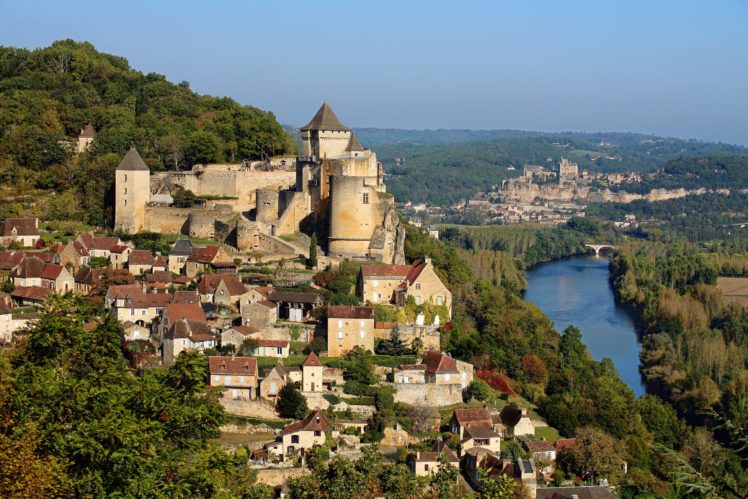 tees, France, House, Castles, River, Castelnaud, La, Chapelle, Cities HD Wallpaper Desktop Background