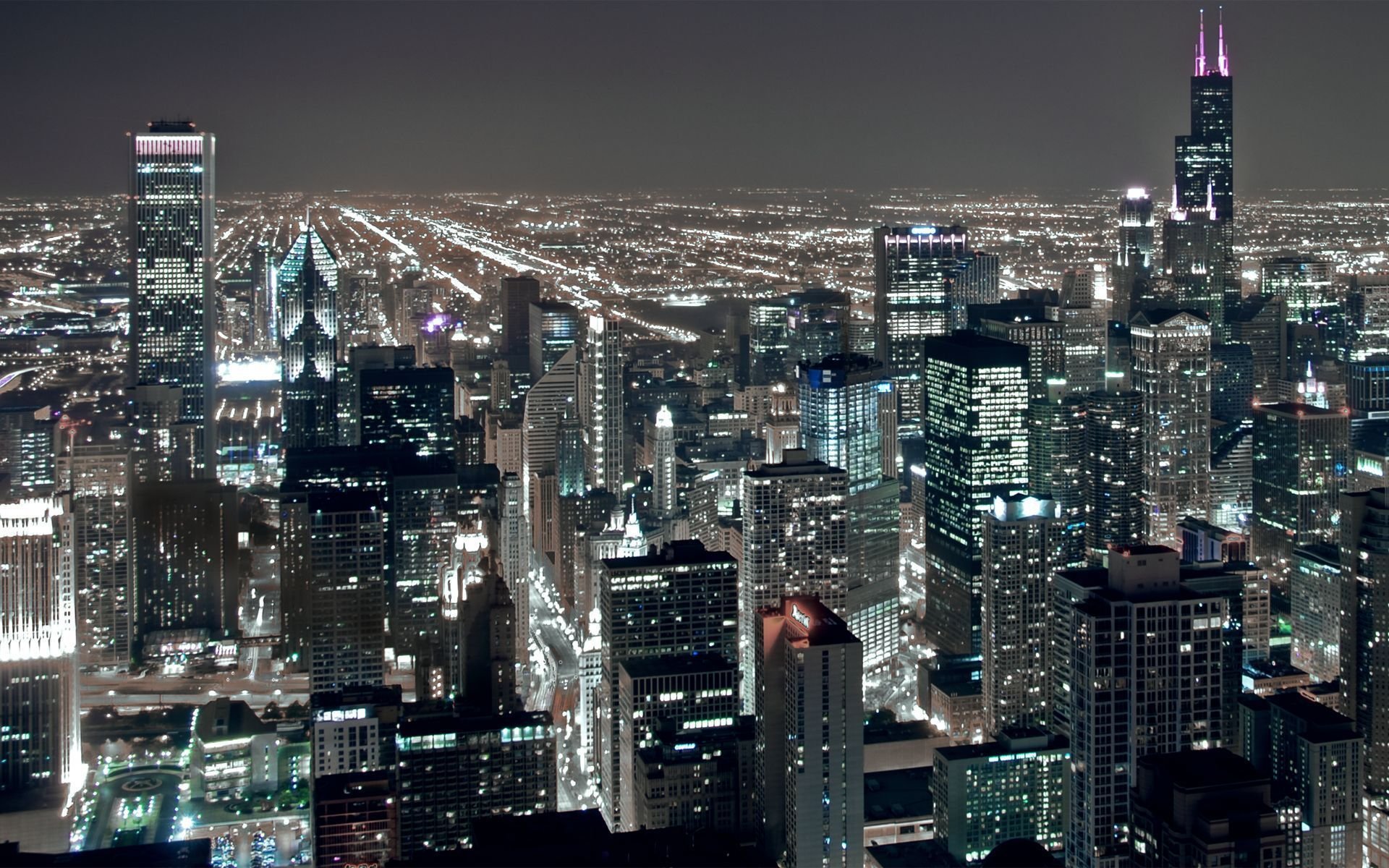 cityscapes, Night, Buildings Wallpaper