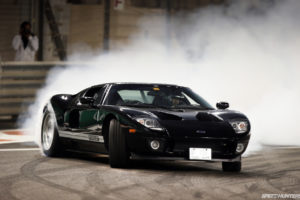 ford, Gt, Supercars, Drift, Smoke, Burnout, Track, Racing