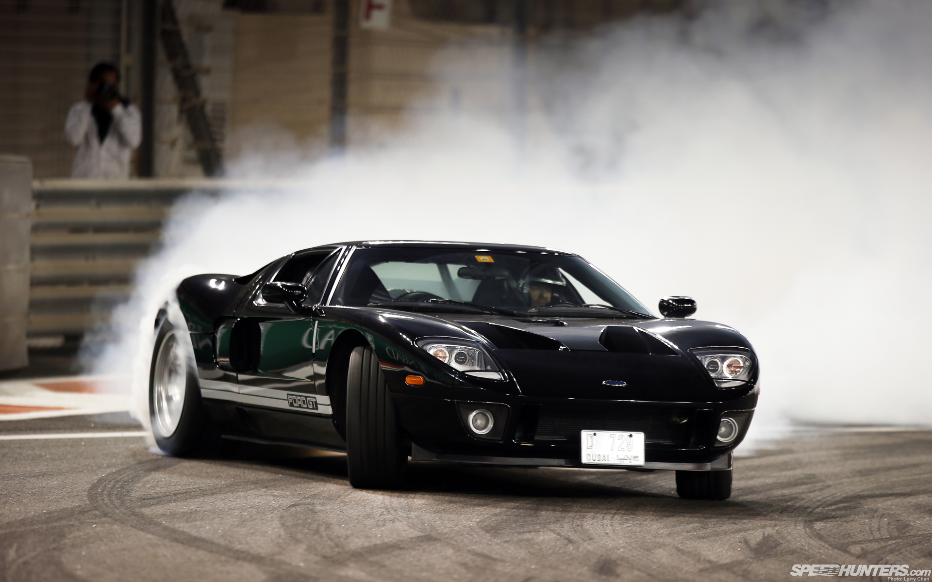ford, Gt, Supercars, Drift, Smoke, Burnout, Track, Racing Wallpaper